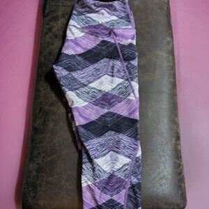 ODODOS Women's L High Waisted Yoga Capris with Pockets,Tummy Control